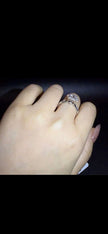 #04#1.02ct D VVS2 花のようなハローセッティングラボダイヤリング｜無改色・IGI認定ダイヤ × PT950リング