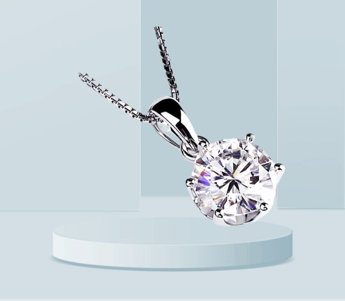 #33#1.73ct F VS1 ラボグロウンダイヤモンド 一粒ネックレス40㎝調整可能｜無改色・IGI認定ダイヤ × PT950ネックレス