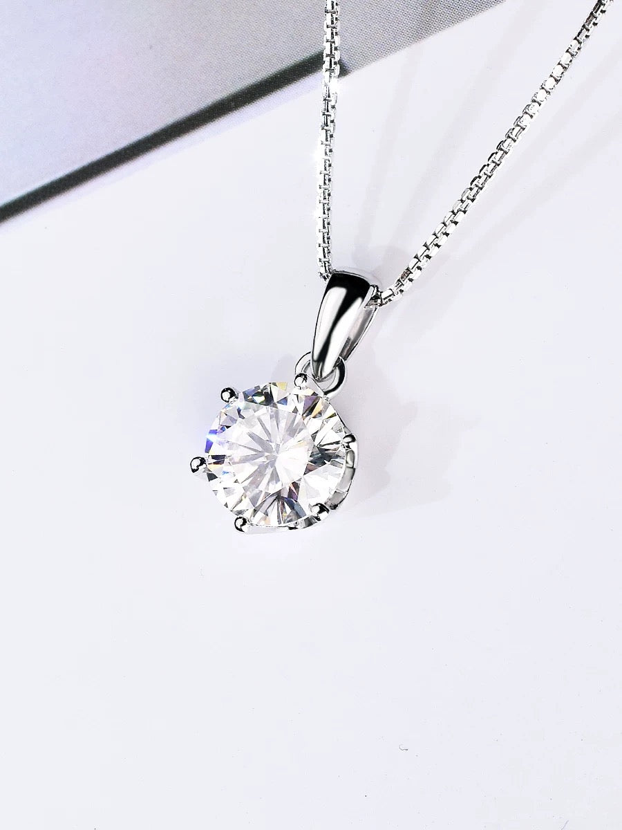 #33#1.73ct F VS1 ラボグロウンダイヤモンド 一粒ネックレス40㎝調整可能｜無改色・IGI認定ダイヤ × PT950ネックレス