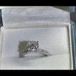 #03#2.01ct D VVS2 ハーフエタニティ×メレ付ソリティアラボダイヤリング｜無改色・IGI認定ダイヤ × PT950リング