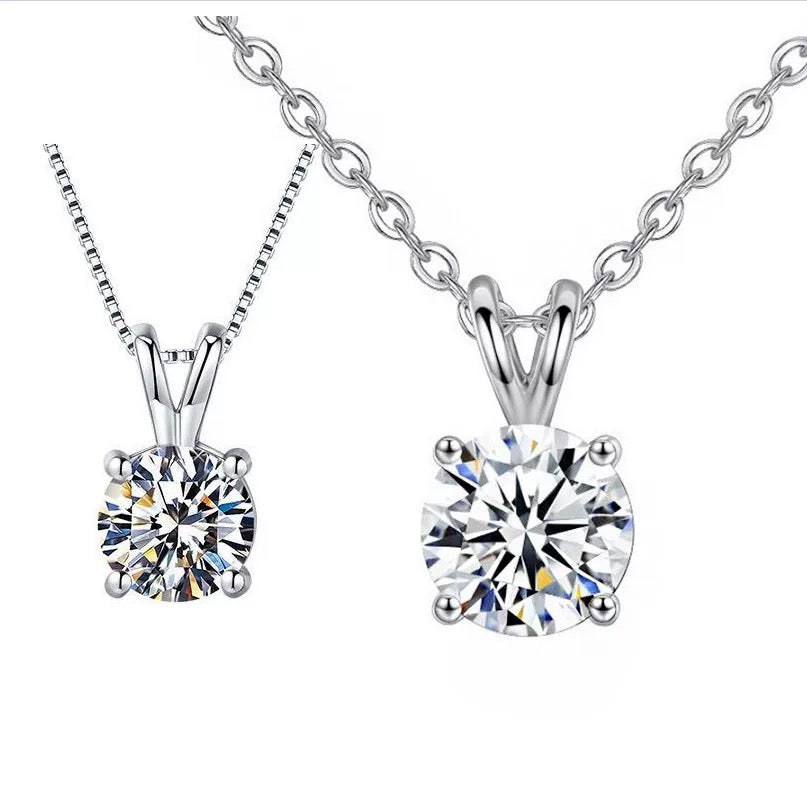 #34#1.83ct F VS1 ラボグロウンダイヤモンド ソリティアネックレス45㎝調整可能｜無改色・IGI認定ダイヤ × PT950リング